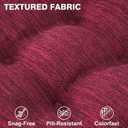 Shinnwa Kitchen Chair Cushions Set of 6, Dual-Layer Memory Foam Dining Chair Cushions, Patented Design Seat Pads with Ties, 16.5 x 16.5 x 3.5in, 6 Pack, Burgundy