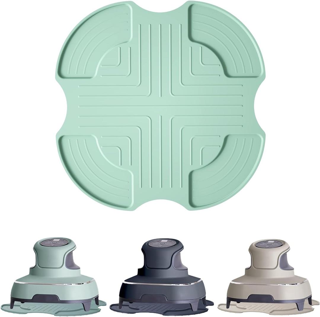 2 x Air Fryer Trivets Silicone for Ninja Crispi, Hot Pads Potholders for Ninja Crispi Airfryer Accessories, Heat-Resistant, Non-Slip, Protection for Countertop (Green)
