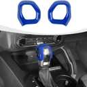 Gear Shift Knob Trim Cover Compatible with 2021-2025 Ford Bronco Interior Accessories, Blue