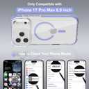Magnetic for iPhone 17 Pro Max Case, Built-in Screen Protector