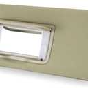 Nakuuly Left Driver Side Sun Visor Beige Compatible with 2016-2022 Honda Pilot 2018-2020 Honda Ridgeline Sunvisor with Mirror with Vanity Light Replaces # 83280-TG7-A12ZA