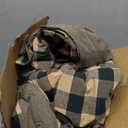 Cyusri Cotton Plaid Full Comforter Set - Soft Lightweight Bedding 3 Pieces Dyed Bed Set with 2 Pillow Shams,Reversible All Season Farmhouse Down Alternative(Full Size 80"x90" Dark Green)