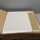 Yusong Rattan Nightstand, 20" W Bedside Table with Solid Wood Leg, Drawer and Open Shelf, Boho Night Stand for Bedroom, Bed Side Table End Table for Small Space, White Oak (Large)