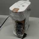 Tastyle Single Serve One Cup Coffee Maker, for K Cups and Grounds, Mini Coffee Maker with Portable Handle, 6 to 12 Oz Brew Size, for Travel, Camping, Office, RV and Dorm, 120V, White and Brown