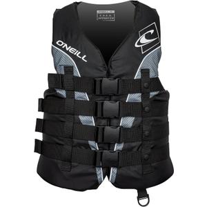 O'Neill Men's Superlite USCG Life Vest (Large, Black/Black/Smoke:White)