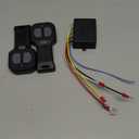 QWORK 12V Car Wireless Winch Electric Remote Control, 2 Pack Universal Mini 5 Wire Control Winch with Dual Manual Matching Transmitter Kit for Truck, ATV and SUV Winch Wireless System