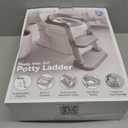 Jool Baby Potty Training Seat with 2 Step Ladder for Toddlers - Splash Guard, Adjustable Height (Gray)