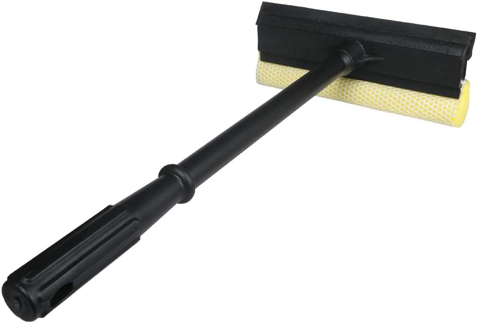 Window Squeegee Cleaning Tool 2 in 1 Window Cleaning Car Squeegee Windshield Cleaning Sponge and Rubber Squeegee,Yellow