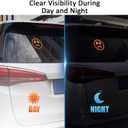 Car Finger Gesture Light, Funny LED Hand Sign with Remote Control, Wireless Gesture-Controlled Back Window Decoration for Trucks/SUV