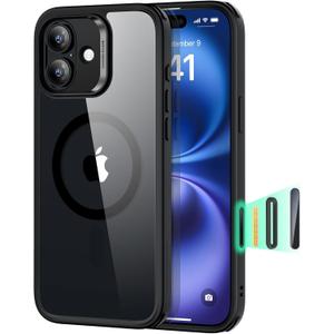 ESR for iPhone 16 Case, Compatible with MagSafe, Shockof Military-Grade tection, Magnetic Phone Case for iPhone 16, Classic Hybrid Case (HaloLock), Black