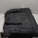 Bedsure Comforter Duvet Insert - Quilted Comforters Twin Size, All Season Duvet, Down Alternative Bedding, with 8 Tabs, Gifts for Women/Men, Black, Twin 88 x 68 Inches