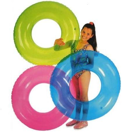 Intex 59260EP Colorful Transparent Inflatable Swimming Pool Beach Tube Raft