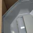 IRIS USA Cat Litter Box - Enclosed Corner Litter Box with Scoop, Hooded Litter Tray for Corners, Space-Saving Covered Litter Box, Odor Defensive, Dark Gray