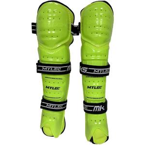MyLec MK5 Street/DEK Shin Pad, Lightweight & Durable Hockey Accessories, 360° Straps, Hard Front Shells, Breathable Material, Metatarsal Padding Ice Hockey Shin Guards, Foam Rubber, 13"