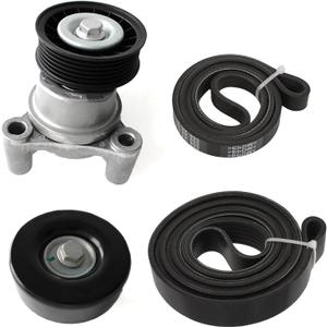 AUCERAMIC 90K-39083A Serpentine Drive Belt Tensioner Pulley Assembly Fit 2009-2014 Chevrolet Express Silverado Suburban Tahoe GMC Savana Sierra Yukon Cadillac Escalade Hummer H2 H3 12609719 12554027