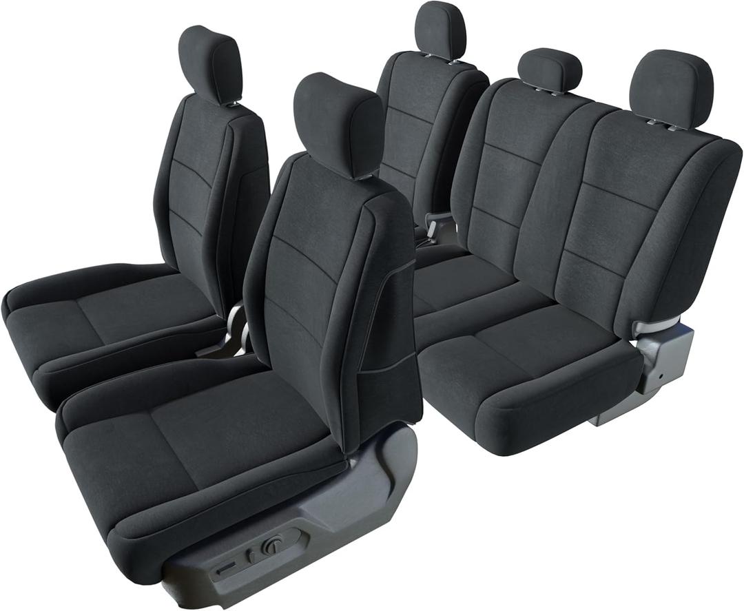 Neoprene Custom Fit Seat Covers for Toyota Tacoma (2016-2023) Double Cab - Waterproof UV Resistant Foam Padded Full Set Front Rear