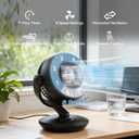 Fan for Bedroom with Remote,28dB Touch Control, Ultra Quiet Desk Fan, 9-Hour Timer, 70ft Powerful Airflow, 10-Inch High-Velocity Air Circulator Fan,8-Speed Oscillating Table Fan for Home, Dorm,Office
