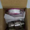 Shower Head Swivel Ball Adapter Brass Adjustable Shower Connector Shower Arm Extension Bathroom Universal Showering Component (Brushed Nickel)