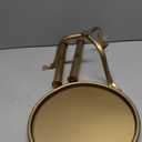 1 Pc Metal Martini Table Bronze Small Round Drink Table12.5 x 12.5 x 27.75 Inches Pedestal Iron Side Tables for Small Spaces Bedroom Living Room