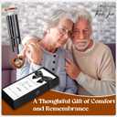 Memorial Wind Chimes for Outside, Personalized Sympathy Gift for Loss of Loved One, 32 Inch Memorial Wind Chimes for Mother Father Brother Sister (Cardinal)