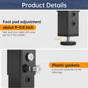 2PCS Adjustable Square Table Leg (24-40inch)Metal Desk Legs, Home Office DIY Furniture Leg Set for Tables, DIY desks, Counter Tops, Kitchen Tables,Office Desk (Black)