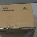 vretti Thermal Receipt Printer, 3'1/8 80mm Direct Thermal Printer with USB Serial LAN Port - Kitchen POS Printer ESC/POS Command Support Cash Drawer (Black)