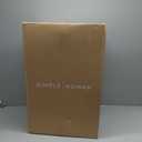 simplehuman 50 Liter / 13 Gallon Semi-Round Kitchen Step Trash Can with Secure Slide Lock, Black Plastic