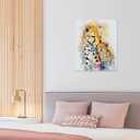 ANMOGID Wall Art Canvas Heartwarming Cheetah Family Watercolor Posters Modern Aesthetic Decor Prints for Bedroom Living Room Office with Premium Fade Resistant Canvas 11x14inch(28x35cm) (11L" x 14W")