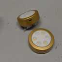 EZVALO Picture Lights for Wall, 2000mAh Rechargeable Battery Magnetic Poster Lights with 3 Color Temps & 12 RGB, Remote Dimmable Timer Painting Light, Wall Decor Light for Art Display, Frame (3 Pack) (Gold)