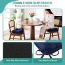 BETU Chair Cushions for Dining Chairs Set of 6,Kitchen Table Chair Pads with Ties,Non Slip Backing and Covers, Seat Cushion for Dining Room,Bar,Patio Chairs,15.5"X15.5"X3.5"