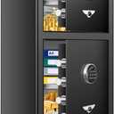 1.6 Cu Ft Home Safe Fireproof Waterproof, Fireproof Safe with Fireproof Bag, Programmable Keypad & Removable Shelf, Security Safe Box for Money Firearm Medicines Valuables,14.57''W12.2''D11.81''H
