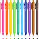 YISAN Colored Gel Pens,Journal Pens 0.7 mm Colorful Ink Pens,Fine Point Fast Dry 12 Assorted Colors,Smooth Writing for Journaling and Note Taking,Retractable,Roller Ball Point,71044 (Multicolor)