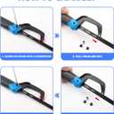 URASISTO Hacksaw Frame Set, 12 Hacksaw Frame, 6'' Hacksaw Frame and 10'' Mini Hacksaw, Including 8pc Extra Blades Multi-function for Metal Wood PVC Pipes