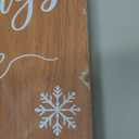 70 Inch Christmas Stocking Holder with 6 Hooks, Wooden Xmas Stocking Hangers Vertical Stocking Holder for Mantel Wall Fireplace Collapsible Stockings Hung Xmas Home Holiday Festival Decoration