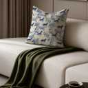 FGFK Blue and White Chinoiserie Dachshund Pillow Covers 18x18, Dachshund Lovers Gifts, Toile de Jouy Sausage Wiener Dog Decorative Throw Pillow Covers for Home Living Room Bedroom Sofa Couch (Color-03)