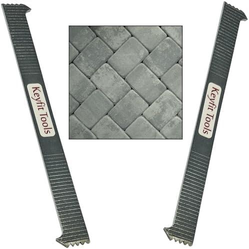 Keyfit Tools U.S.A. Paver Puller PRO 9" Contractor Grade 4140 Heat Treated & Case Hardened Steel w/Joint Scraper Micro Teeth & Gripper Slots Paver Extraction Removal Raise Locked Bricks & Pavers