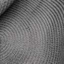 AHHFSMEI Round Braided Placemats 15 Inch Round Table Mats for Dining Tables Natural Woven Heat Resistant Place mats Set of 6 (Grey B)