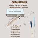 Women Electric Bikini Trimmer, Mini Dual Head Shaver for Women IPX7 Waterproof Wet & Dry Use Body Hair-Remover Lipstick-Sized, Electric Razor for Pubic Hair/Armpits/Face/Leg (ET-02)