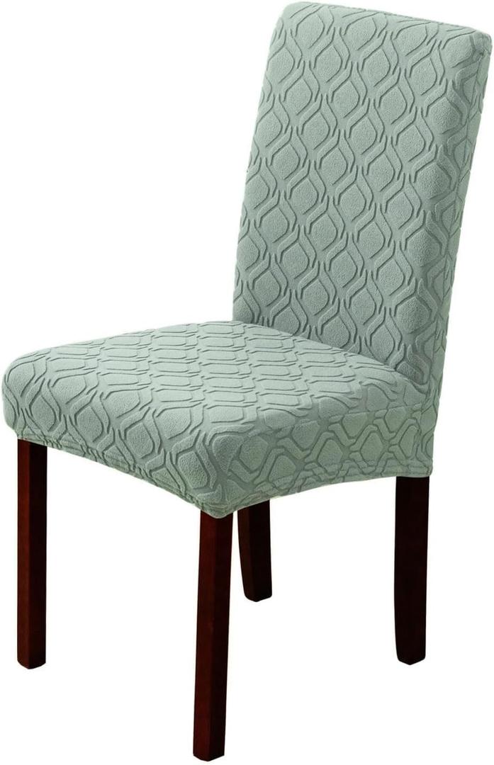 Detachable Telescopic Dining Chair Cover, Kitchen Washable Seat Protector (Chair Cover Only)
