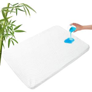 Pack and Play Mattress 38" x 26" x 1", Pack N Play Mattress Topper Pad with Removable and Washable Cover, Waterproof Playard Pad for Baby & Toddlers