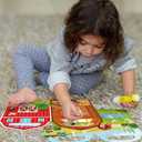 Sabary 12 Set Farm Animal Sticker Scene Include 12 Backgrounds 12 Sheets Self Adhesive Stickers for Kids Sunday School Crafts Decorations