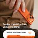 TORRAS for iPhone 17 Pro Case, Slim Fit, Ultra Thin Lightweight Minimal Design, Secure Grip & Silky Touch, Anti-Scratch Hard PC Cover for iPhone 17 Pro Phone Case 6.3in, OriginFit, Cosmic Orange