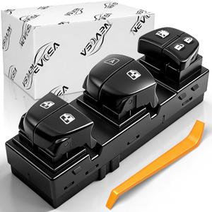 Power Window Switch Driver Side Compatible with Nissan Altima 2013-2025 Sentra 2013-2019 LEAF 2013-2018 Pathfinder 2013-2020 Rogue 2014-2020 Juke 2011-2017 Orange Light Repalce# 25401-3TA5A