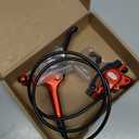 CNC MTB Hydraulic Disc Brake Set Mountain Bike Hydraulic Disc Brakes Right Front 800mm Left Rear 1450mm Hydraulic Brake Red