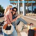 Airplane Foot Hammock, Plane Footrest Widen Airplane Footrest Long Flight Hammock Memory Foam Travel Plane Foot Sling Under Desk at Work Gaming Travel Essentials, Black (1 Pack)