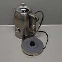 SUSTEAS Electric Kettle - 57oz Hot Tea Water Boiler with Thermometer, 1500W Fast Heating Stainless Steel Pot, Cordless LED Indicator, Auto Shut-Off & Boil Dry Protection, Glossy Silver