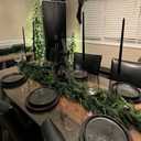 2Pcs 6FT Christmas Norfolk Pine Garlands,Real Touch Garland, Faux Greenery Garland for Fireplace Mantle Indoor Outdoor Holiday Party Home Decor2-Pack