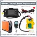 Diesel Parking Heater Control Board Panel for Chinese Diesel Heater 5KW 8KW, 12V/24V Motherboard w/LCD Controller Monitor Switch Wiring Harness Sensor Replacement Part