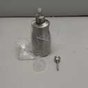 Brushed Stainless Steel Countertop Soap Dispenser Rust and Leak Resistant Hand Soap Pump with Funnel for Kitchen Countertops and Bathroom Dispensers (13.5 oz/400 ml) (Gray (Brushed Nickel) Gel Style)