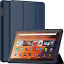 DJ&RPPQ Tablet Case Fits 10 inch Tablet 2023,[Sleep/Wake] Also for 10 in Sony Nokia Slim Soft TPU Back Smart Magnetic Stand Protective Cover Cases,Navy Blue
